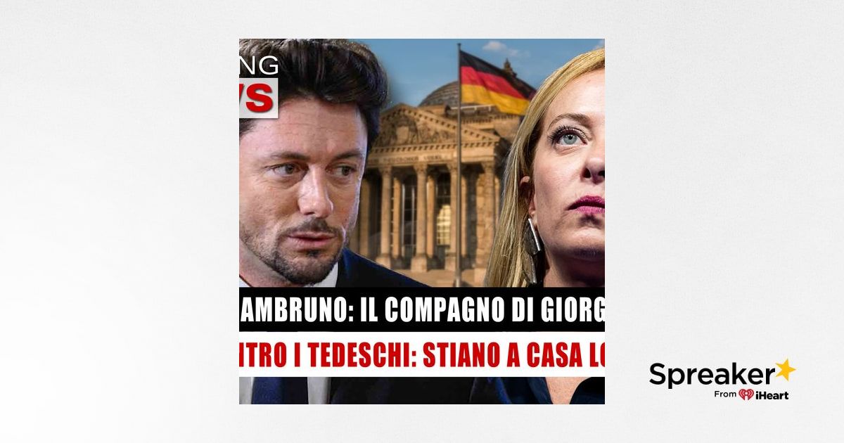 Andrea Giambruno Il Compagno Di Giorgia Meloni Contro I Tedeschi