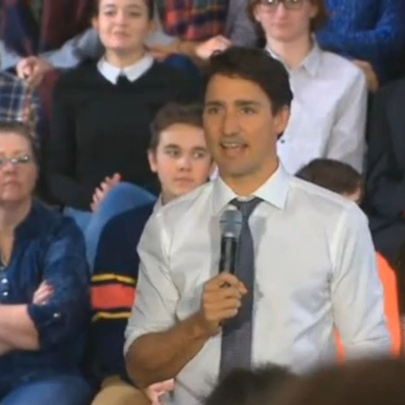 Morning miniute Trudeau's meet & greet in Kingston Jan 14 2017