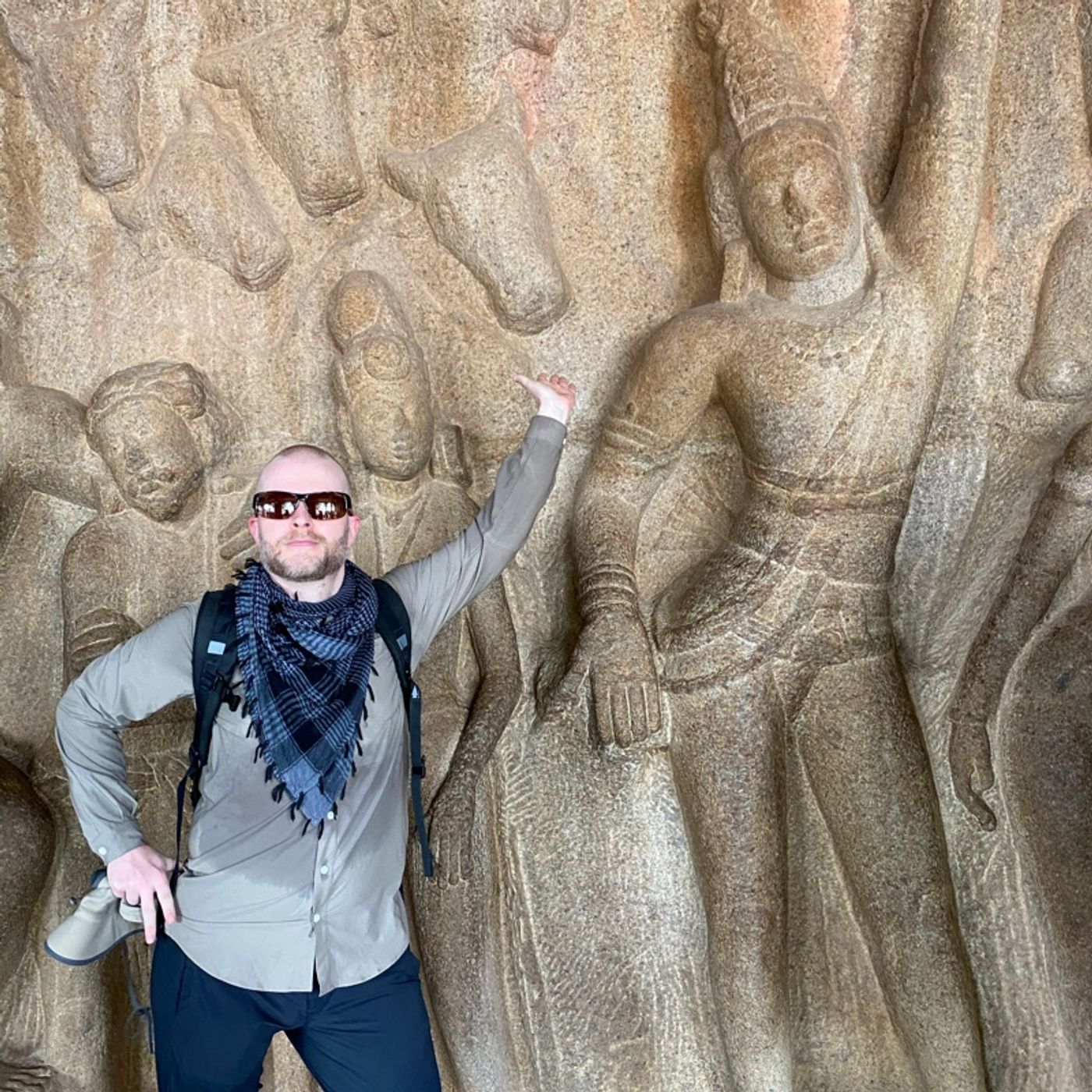 Indien (2019) Dag 9: Mamallapuram, ”Guide” & Chennai
