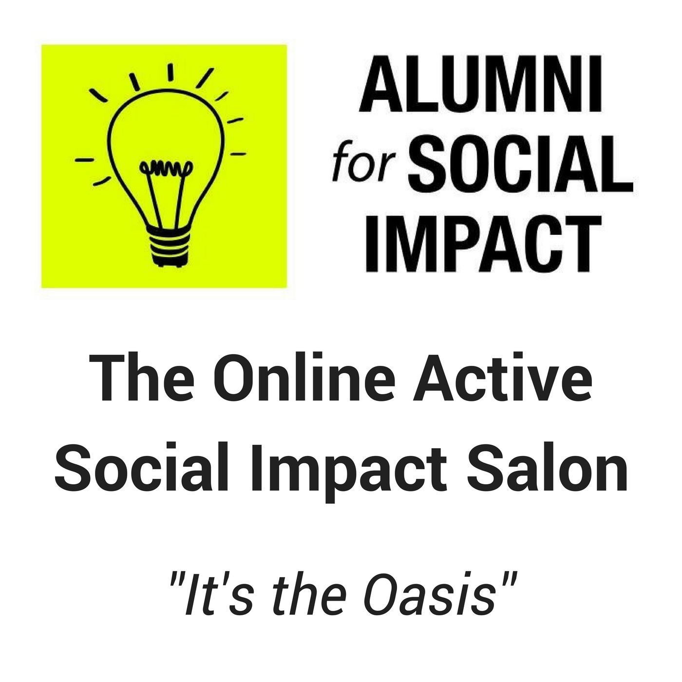 The Online Active Social Impact Salon
