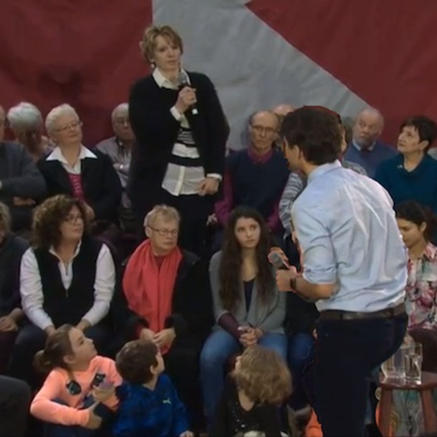 Morning miniute Trudeau's We are changing direction and you have to pay meet & greet in Peterborough Jan 16 2017