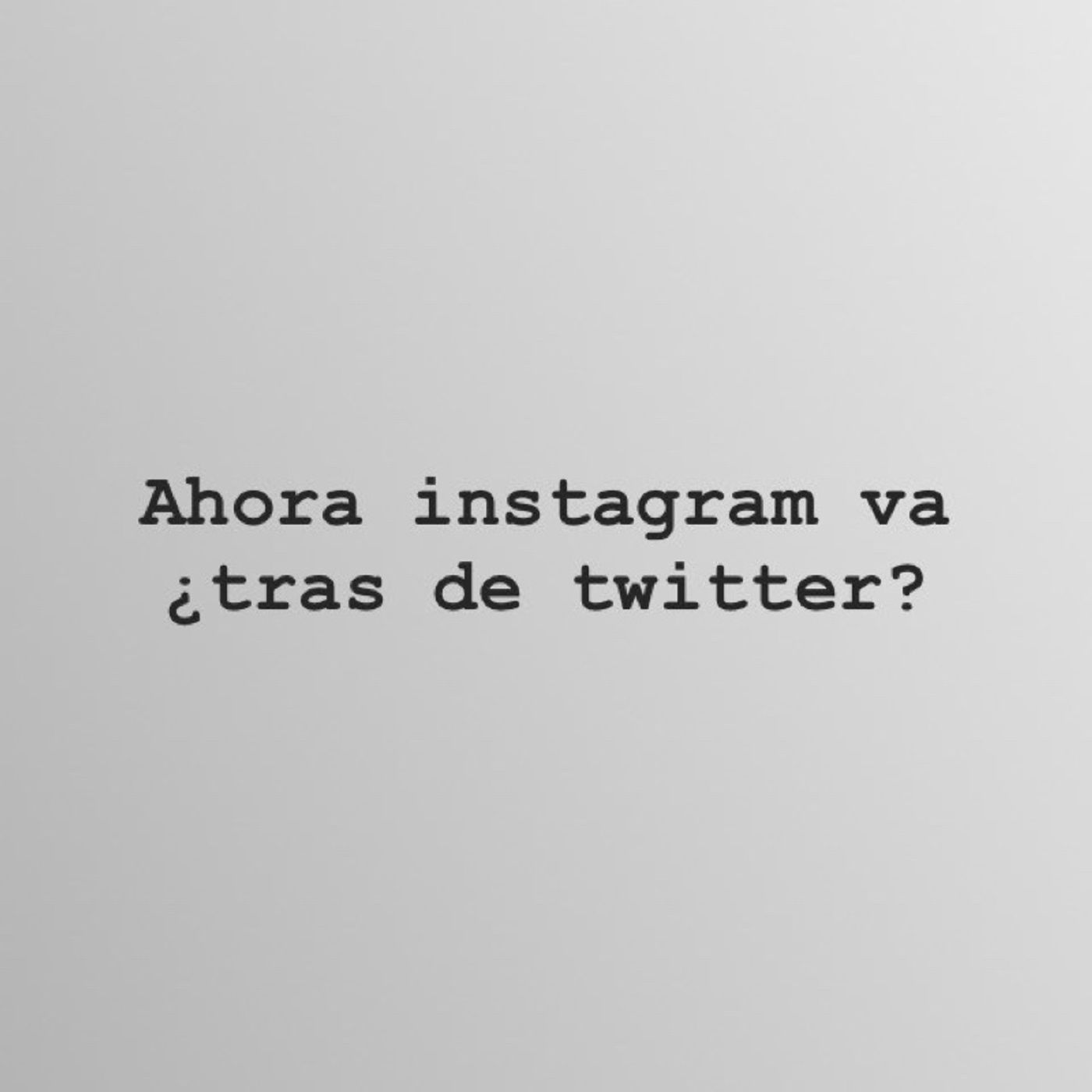 Texto puro en Instagram