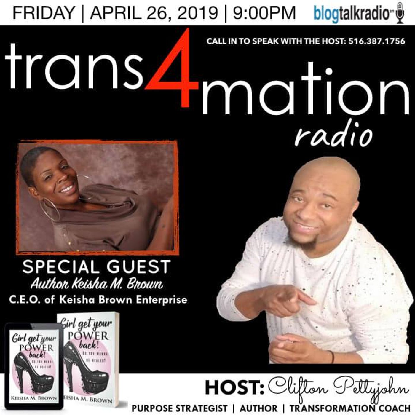 Trans4mation Radio is Joined by Author Keisha M Brown