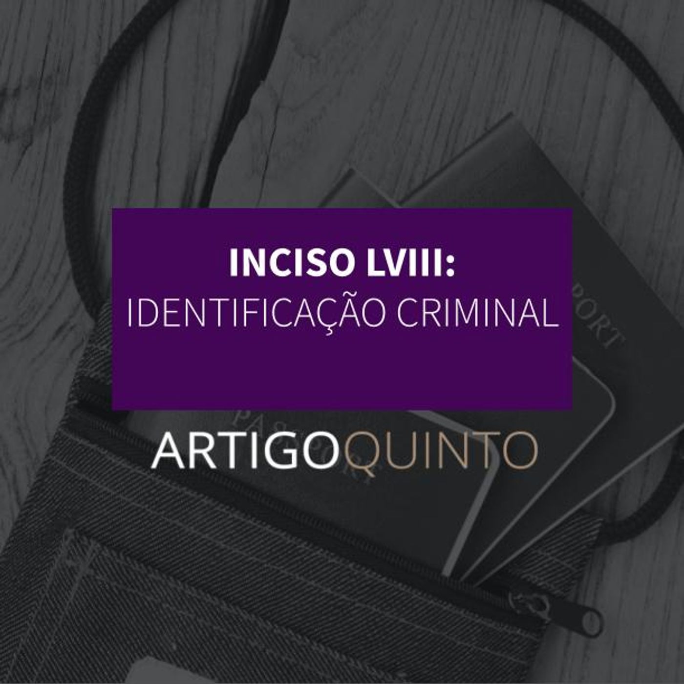 Inciso LVIII - Identificação criminal e civil do processo