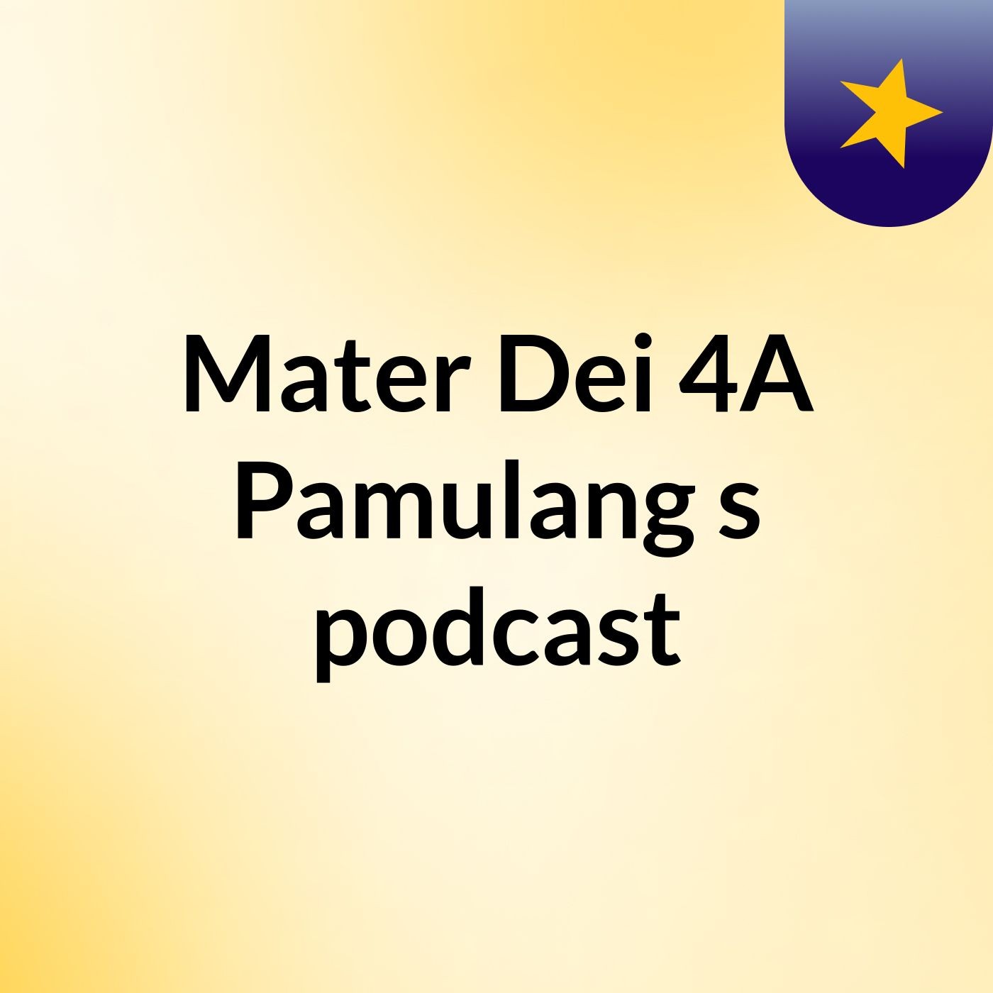 SDK Mater Dei Pamulang podcast