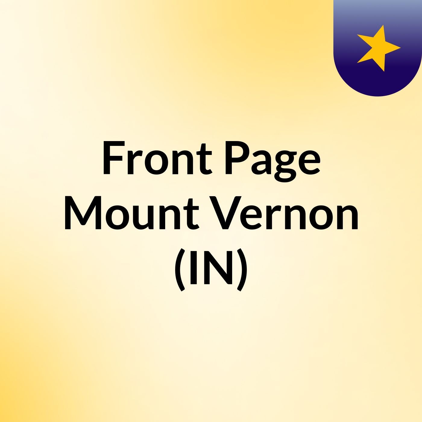 Front Page Mount Vernon (IN)