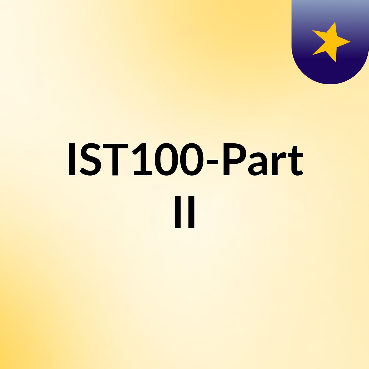 IST100-Part II cover
