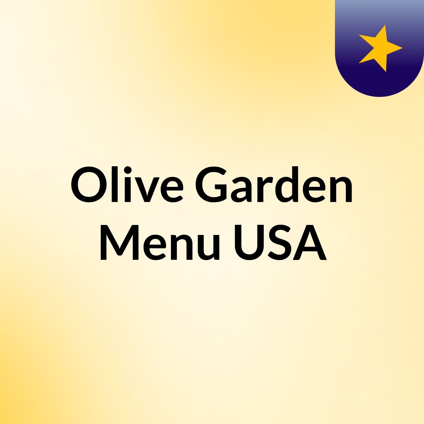 Olive Garden Menu USA podcast artwork