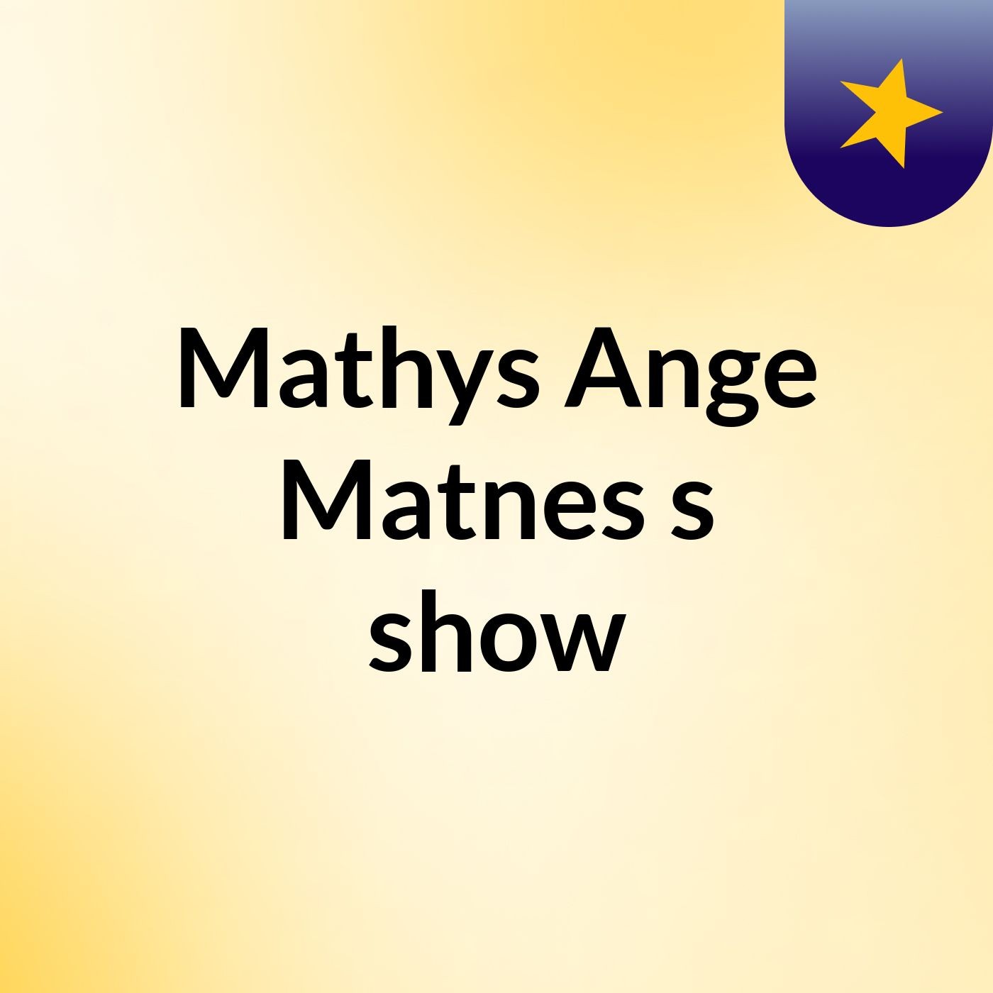 Mathys Ange Matnes's show