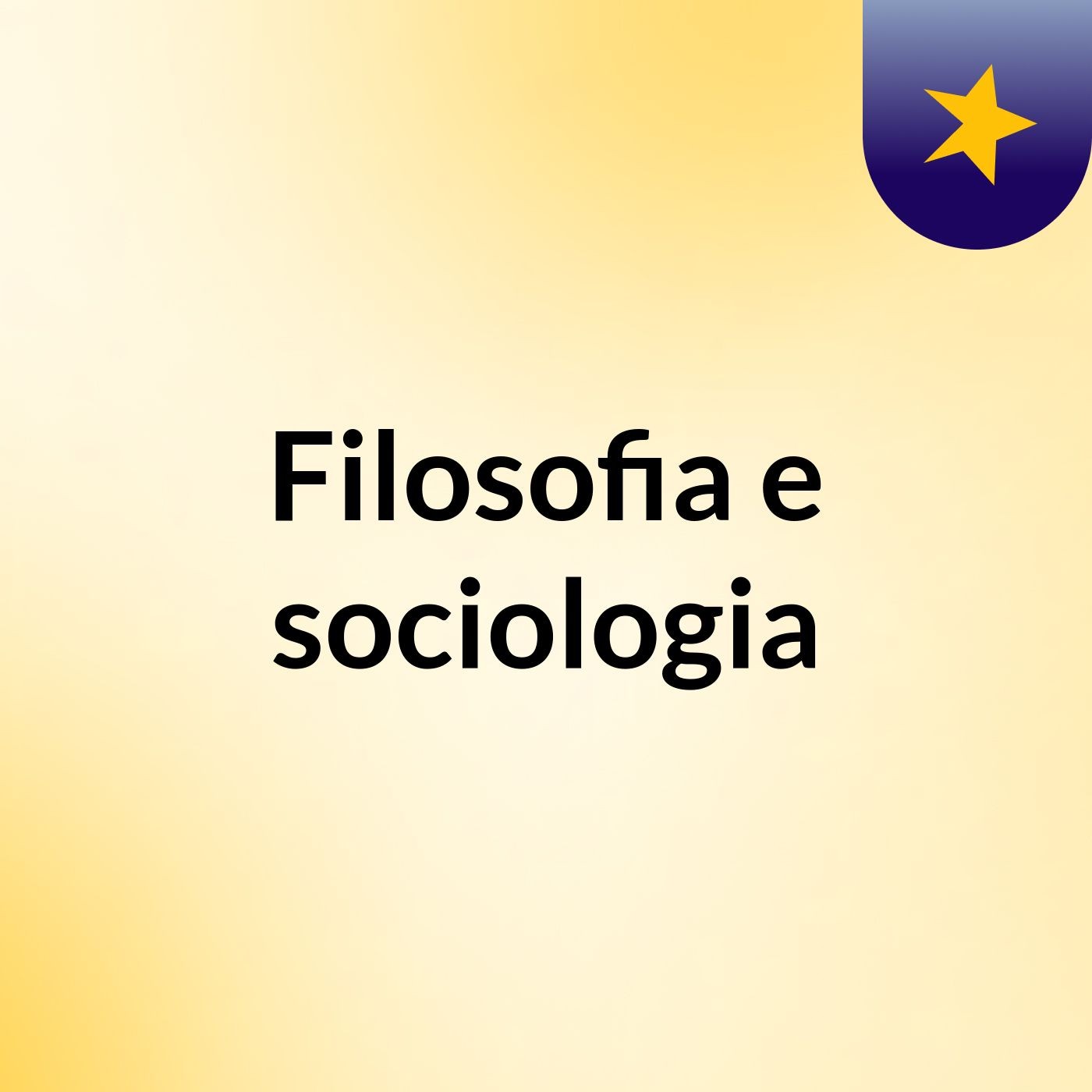 Filosofia e sociologia