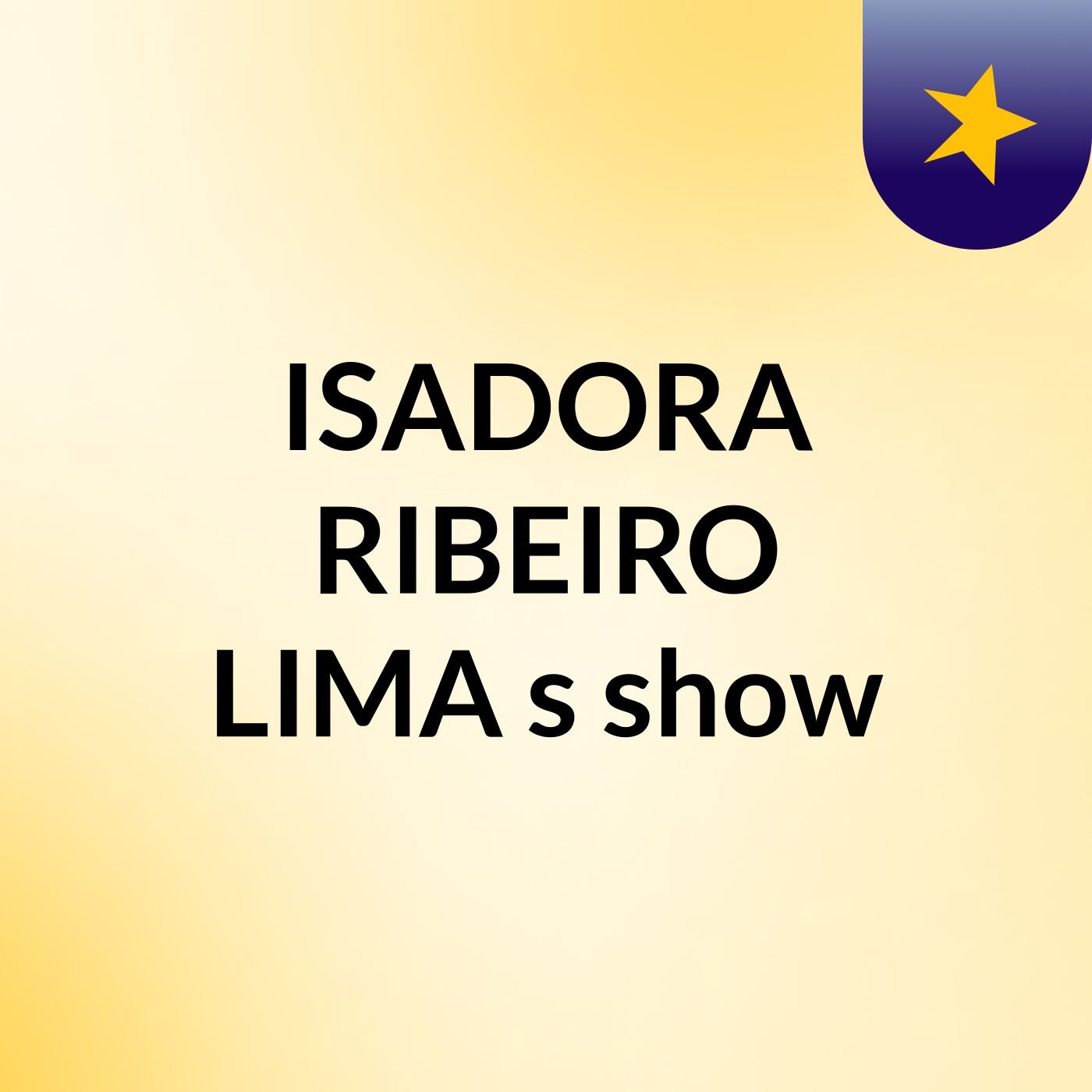 ISADORA RIBEIRO LIMA's show
