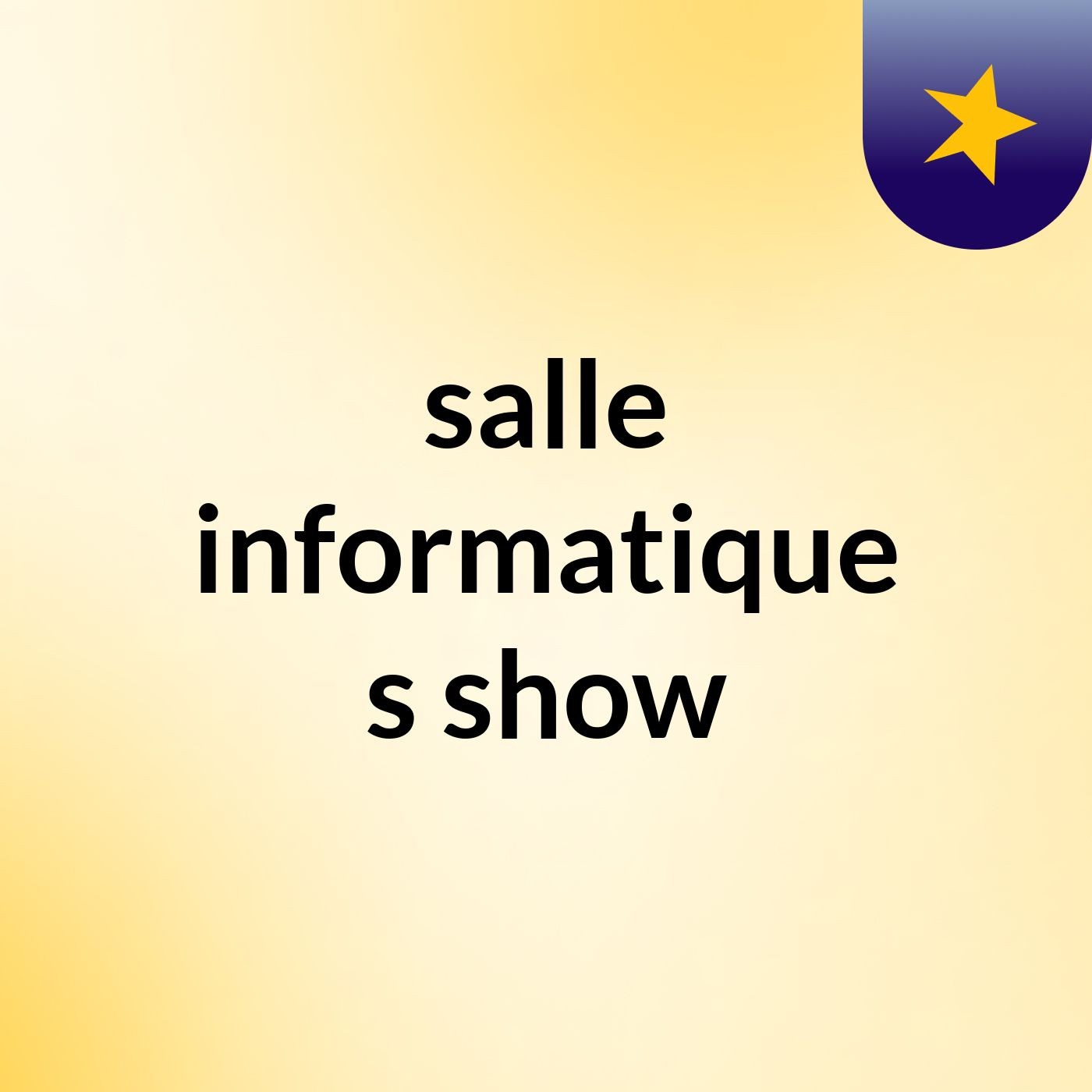 salle informatique's show