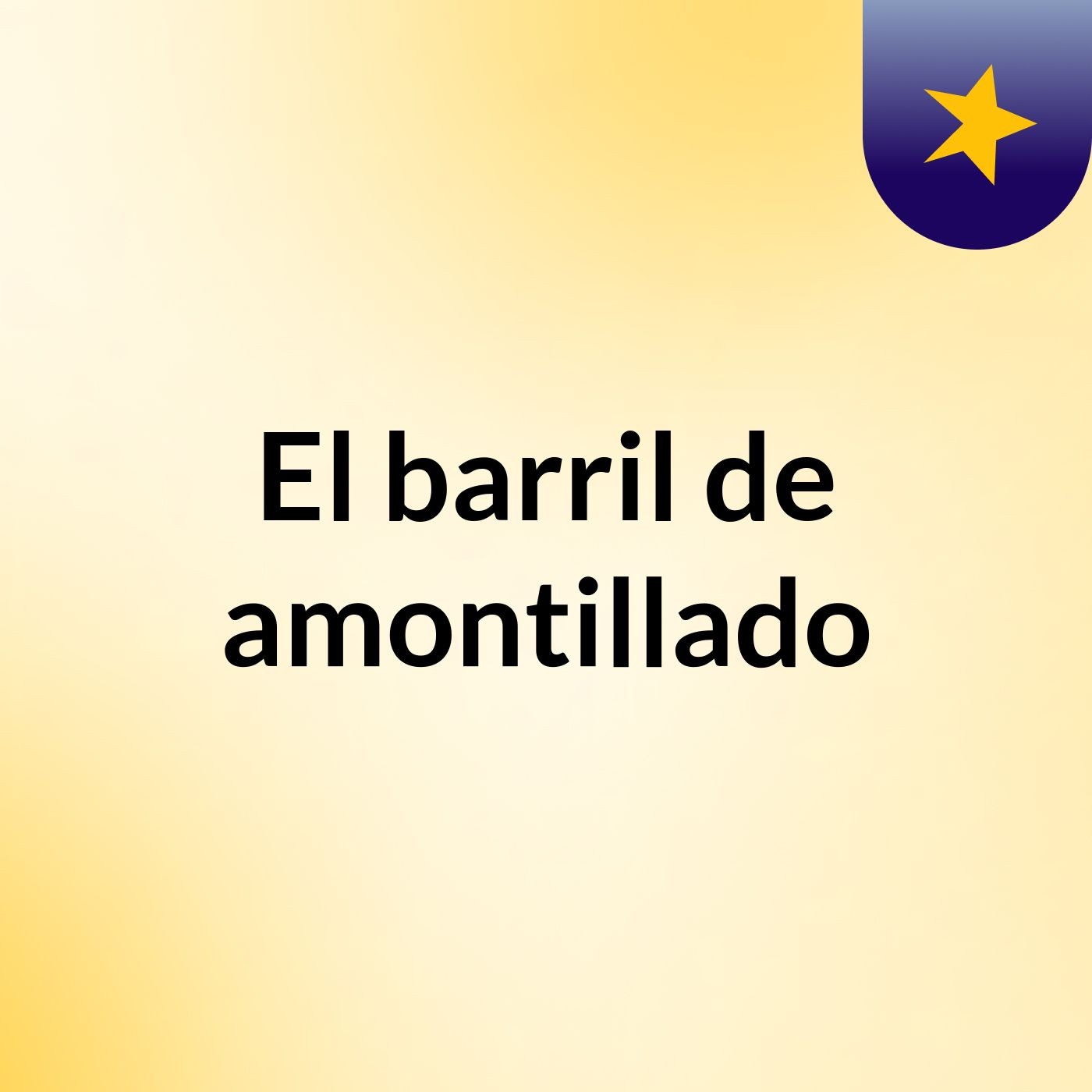 El barril de amontillado podcast artwork