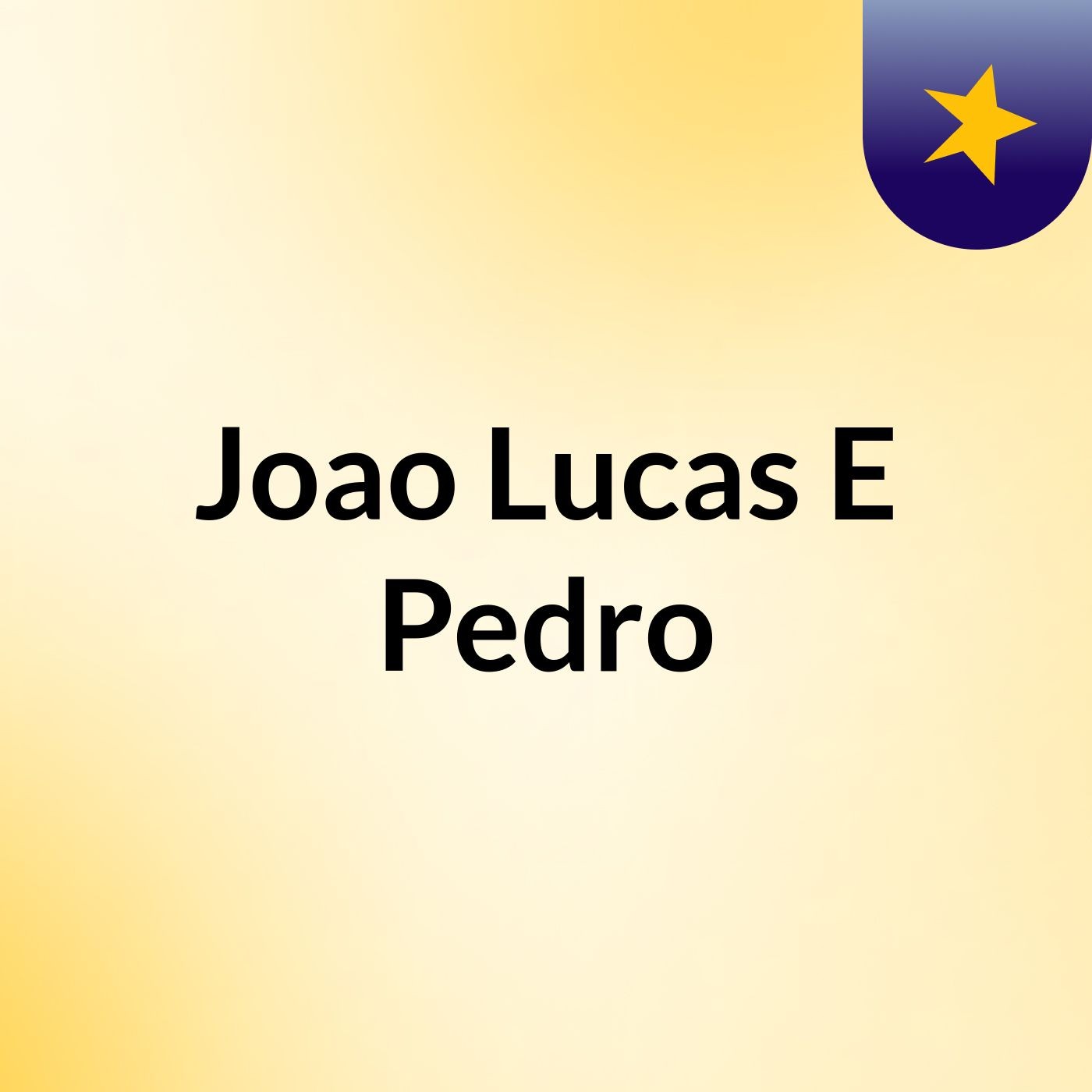 Joao Lucas E Pedro