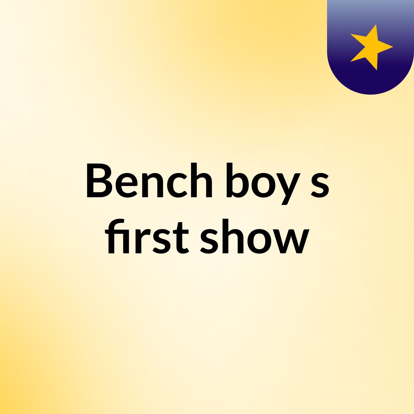 Bench boy's first show