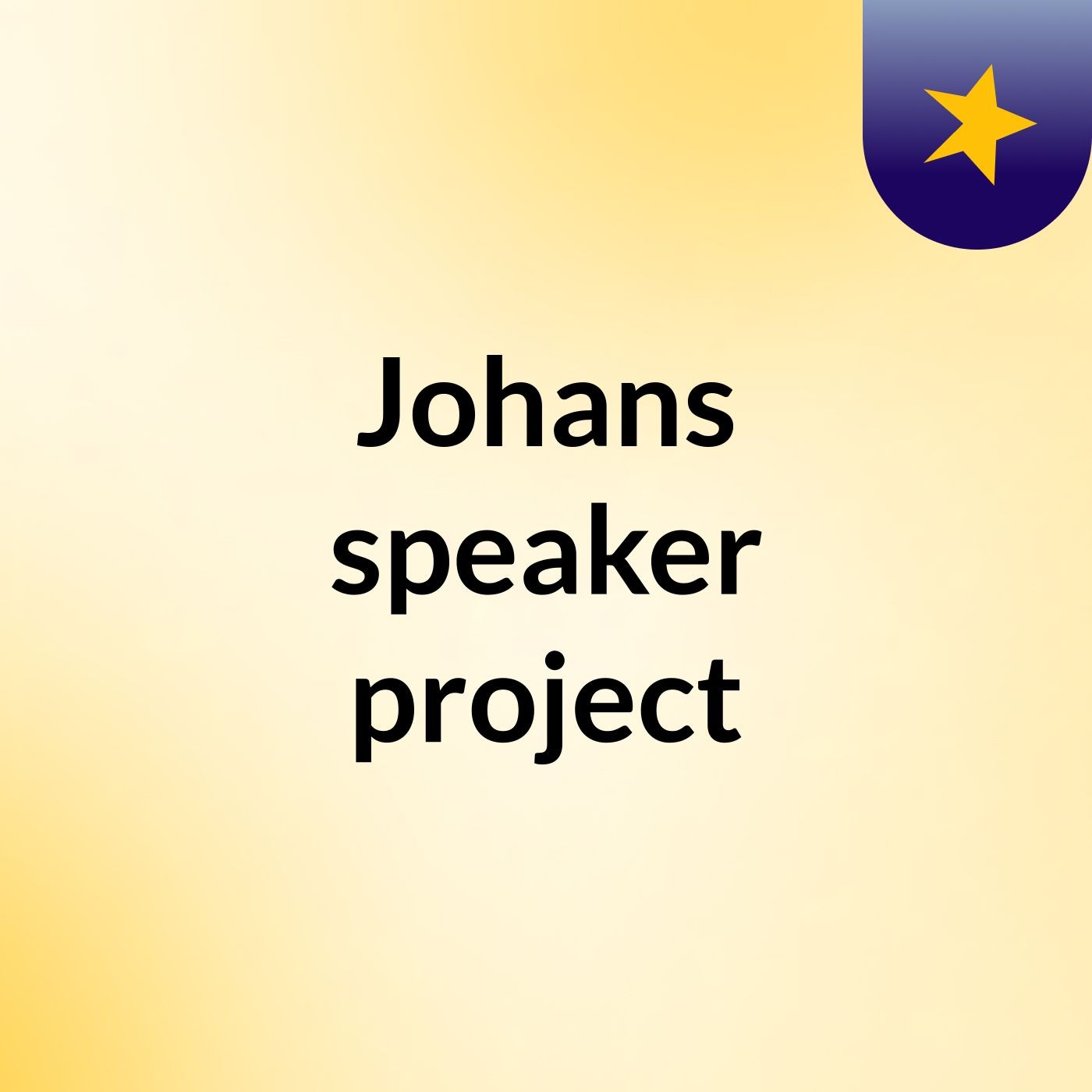 Johans speaker project