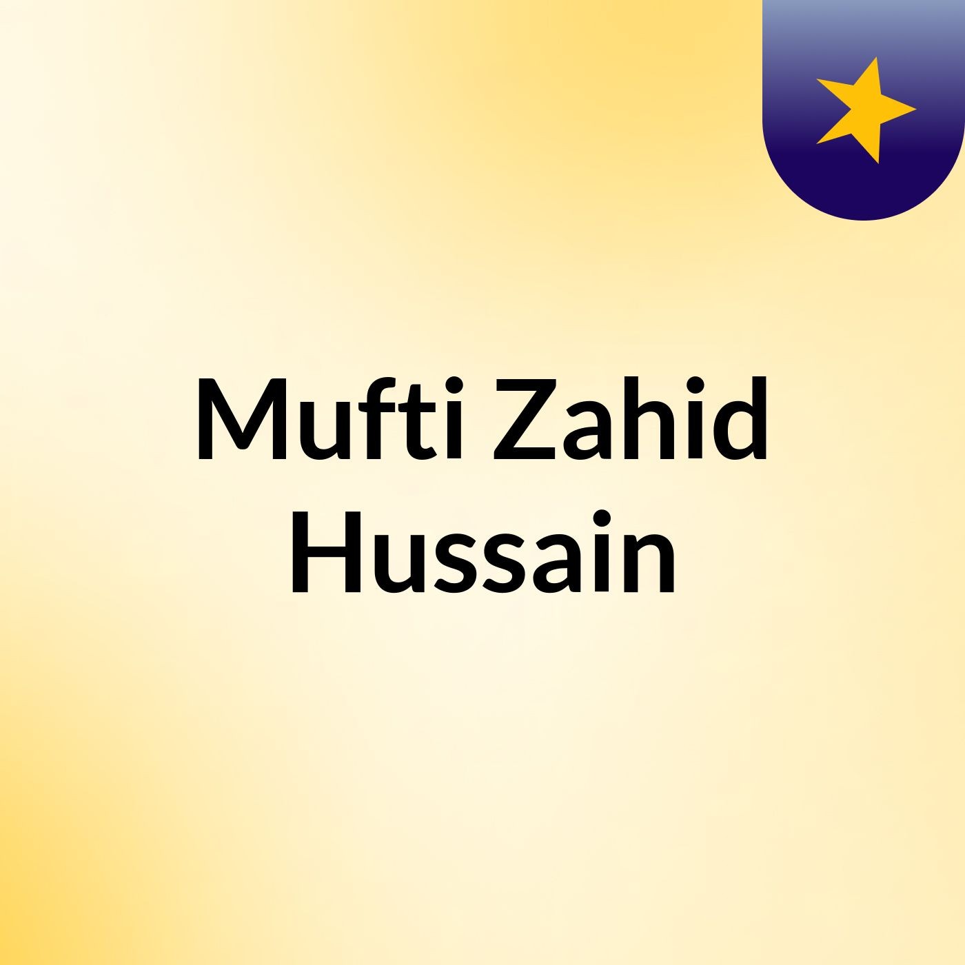 Mufti Zahid Hussain