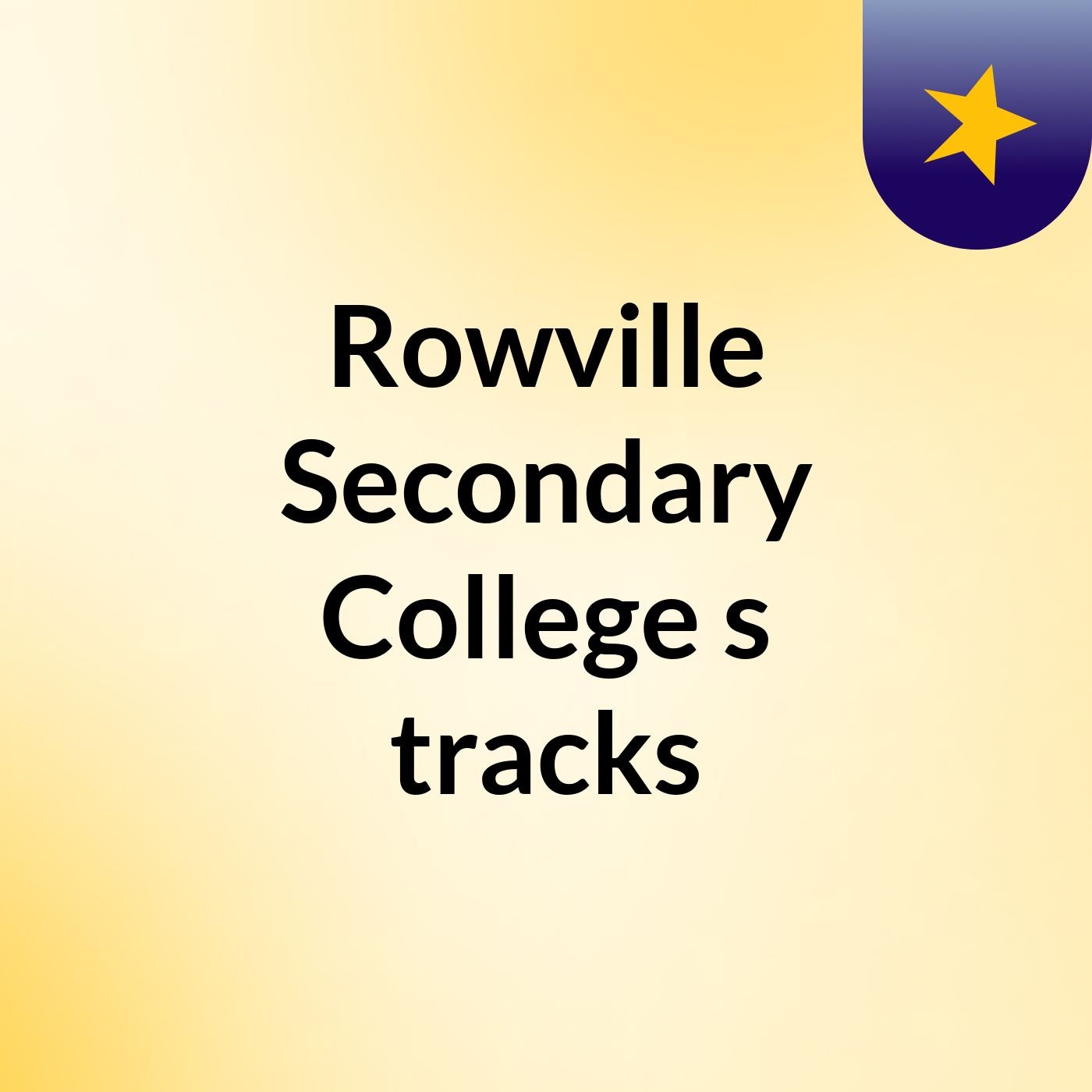 Rowville Secondary College\'s tracks