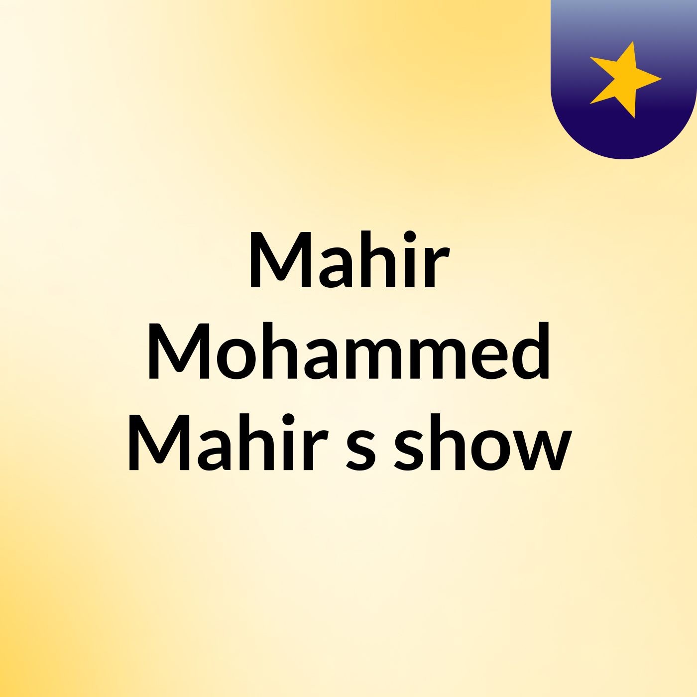 Mahir Mohammed Mahir's show