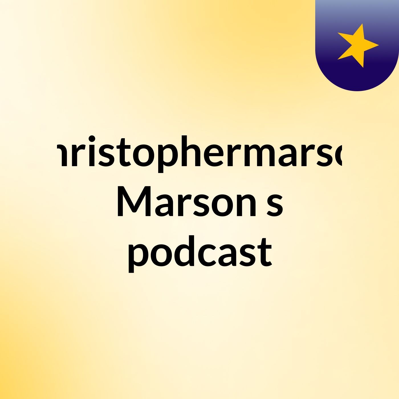 Christophermarson Marson's podcast