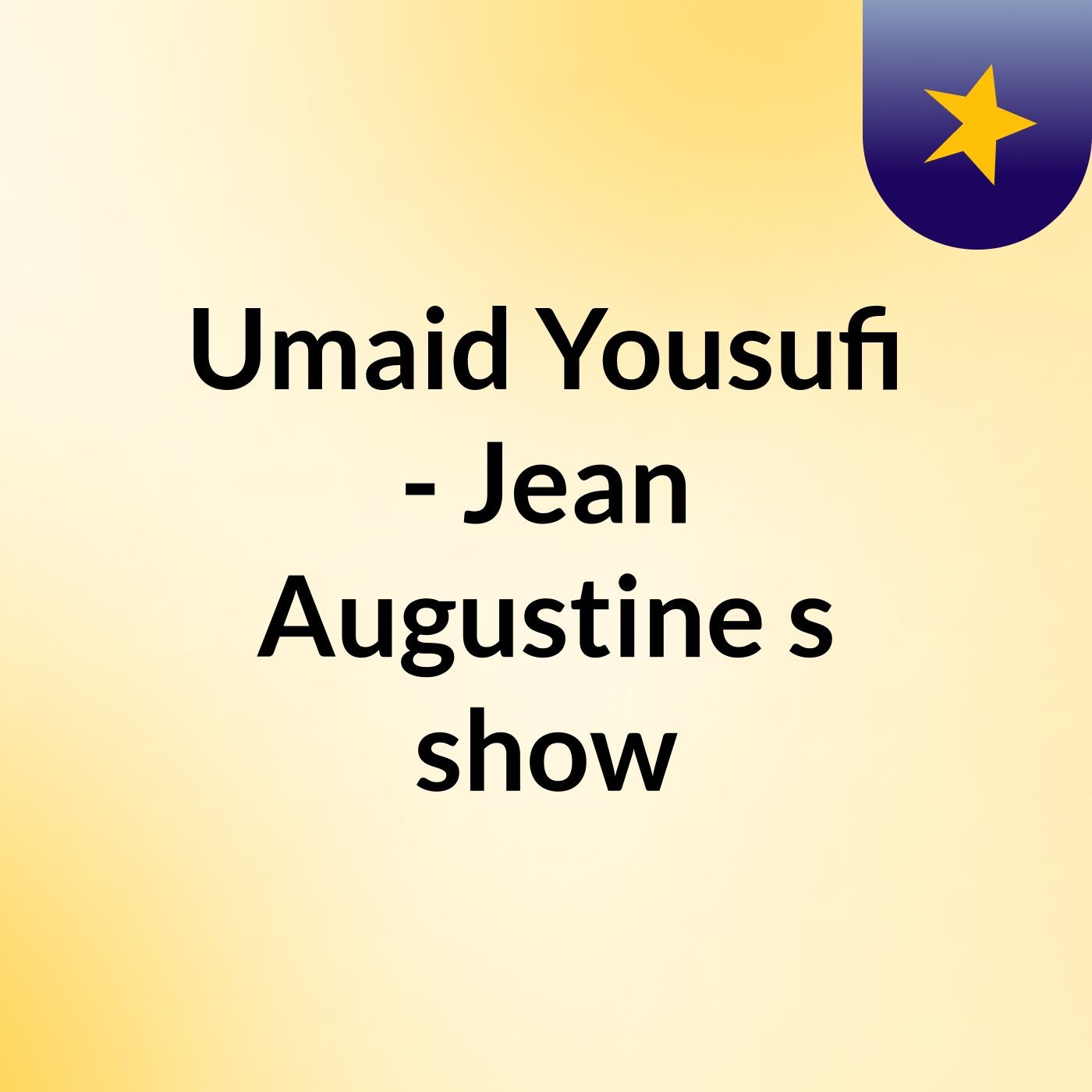 Umaid Yousufi - Jean Augustine's show