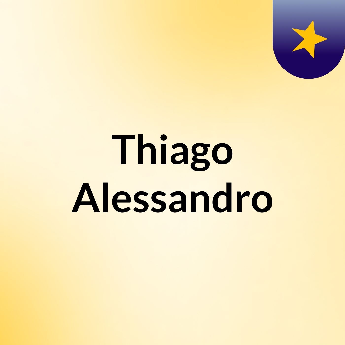 Thiago Alessandro podcast artwork