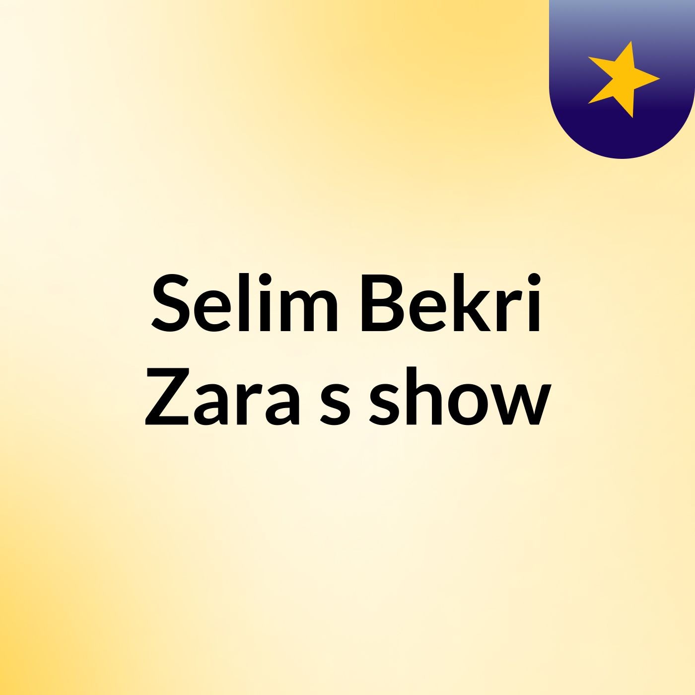 Selim Bekri Zara's show