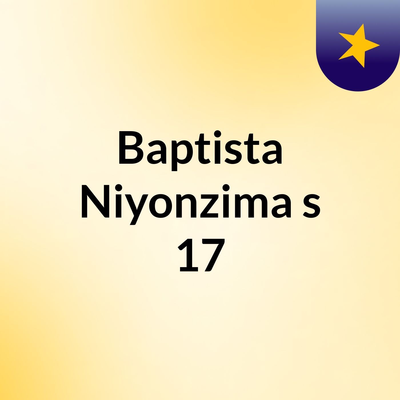 Baptista Niyonzima's 17