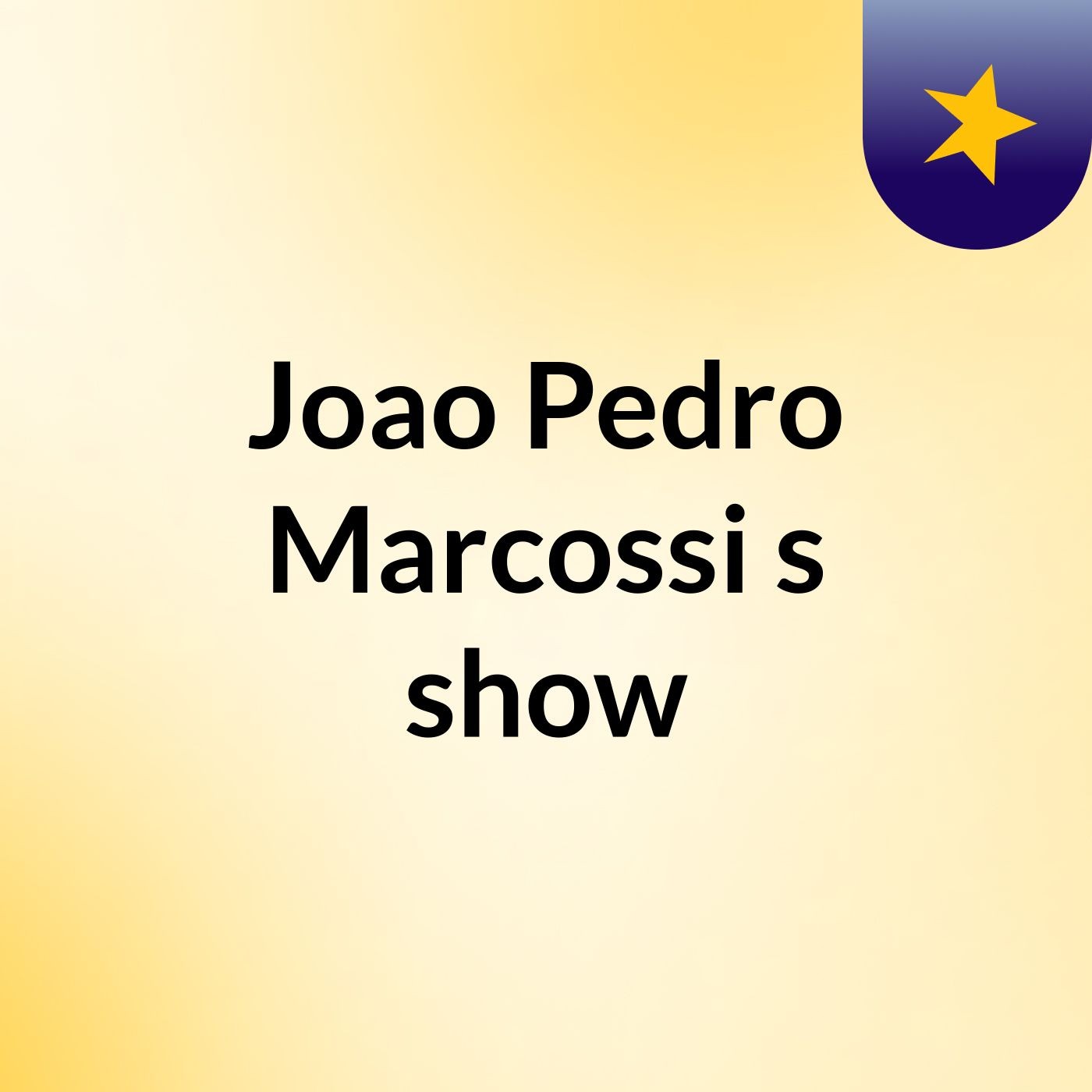Joao Pedro Marcossi's show