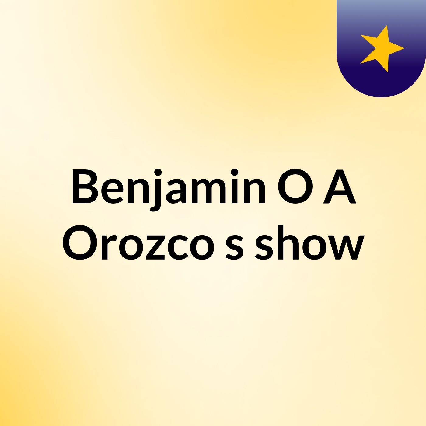 Benjamin O A Orozco's show