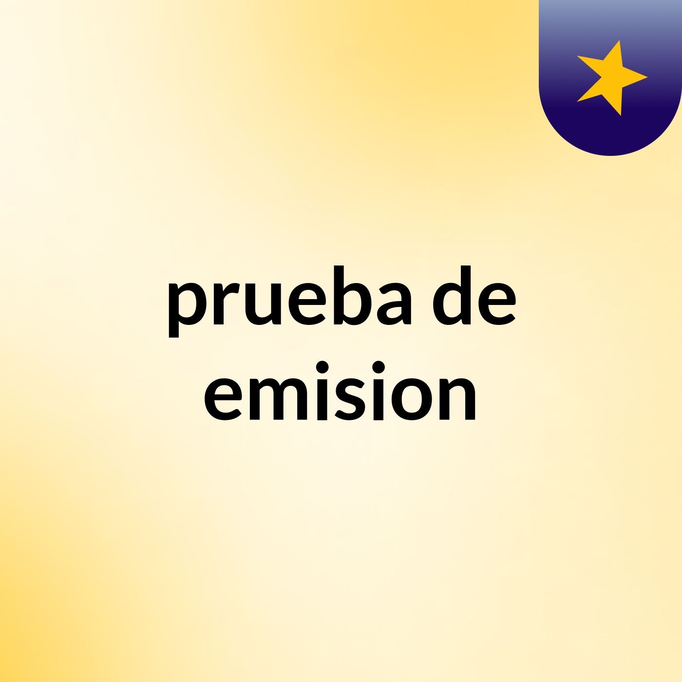 prueba de emision