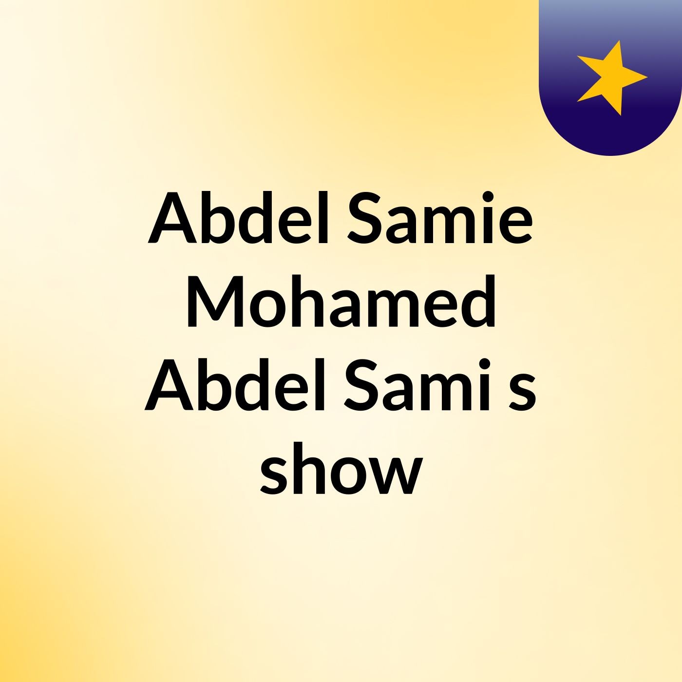 Abdel Samie Mohamed Abdel Sami's show