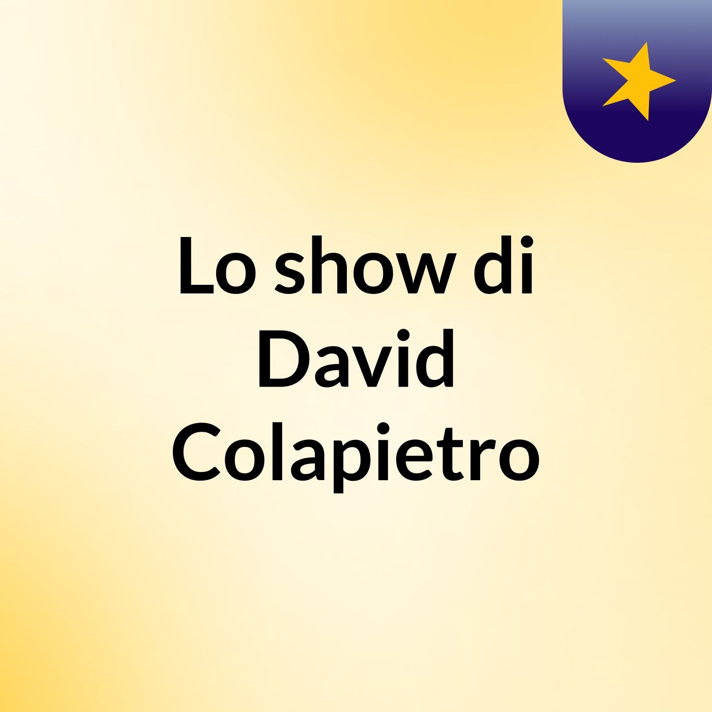Lo show di David Colapietro