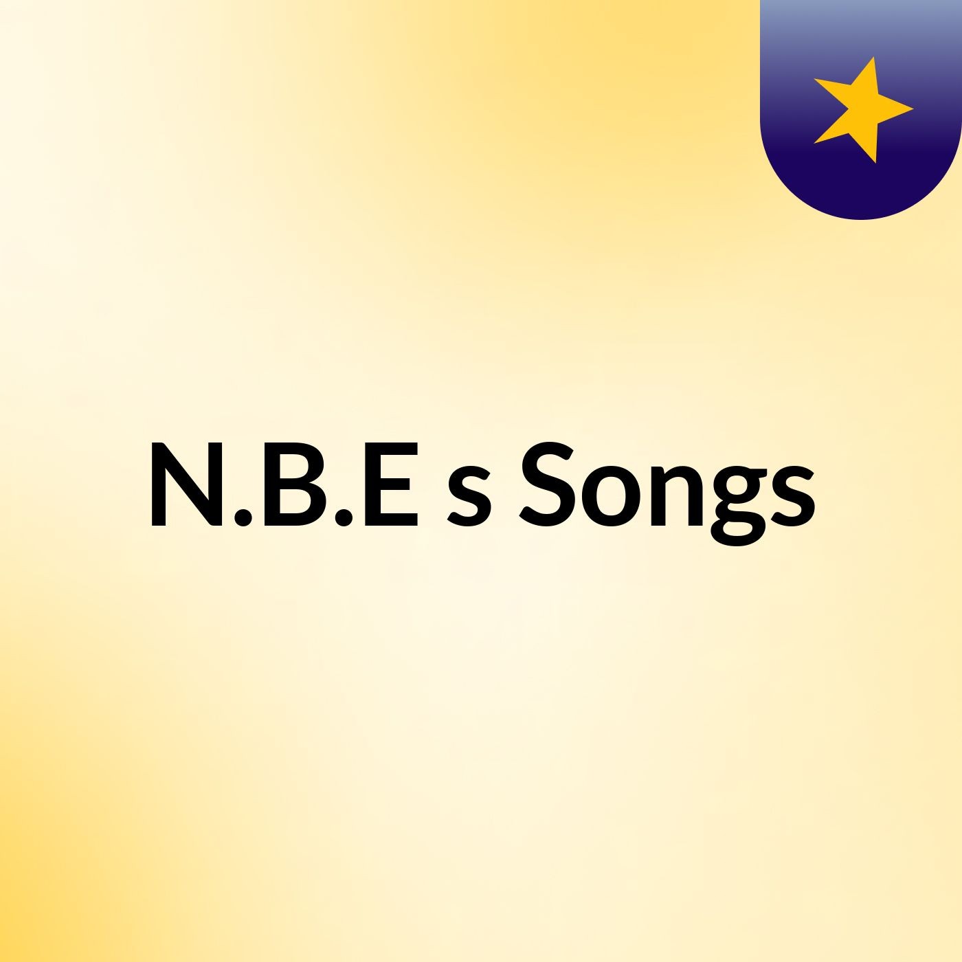 N.B.E's Songs podcast artwork