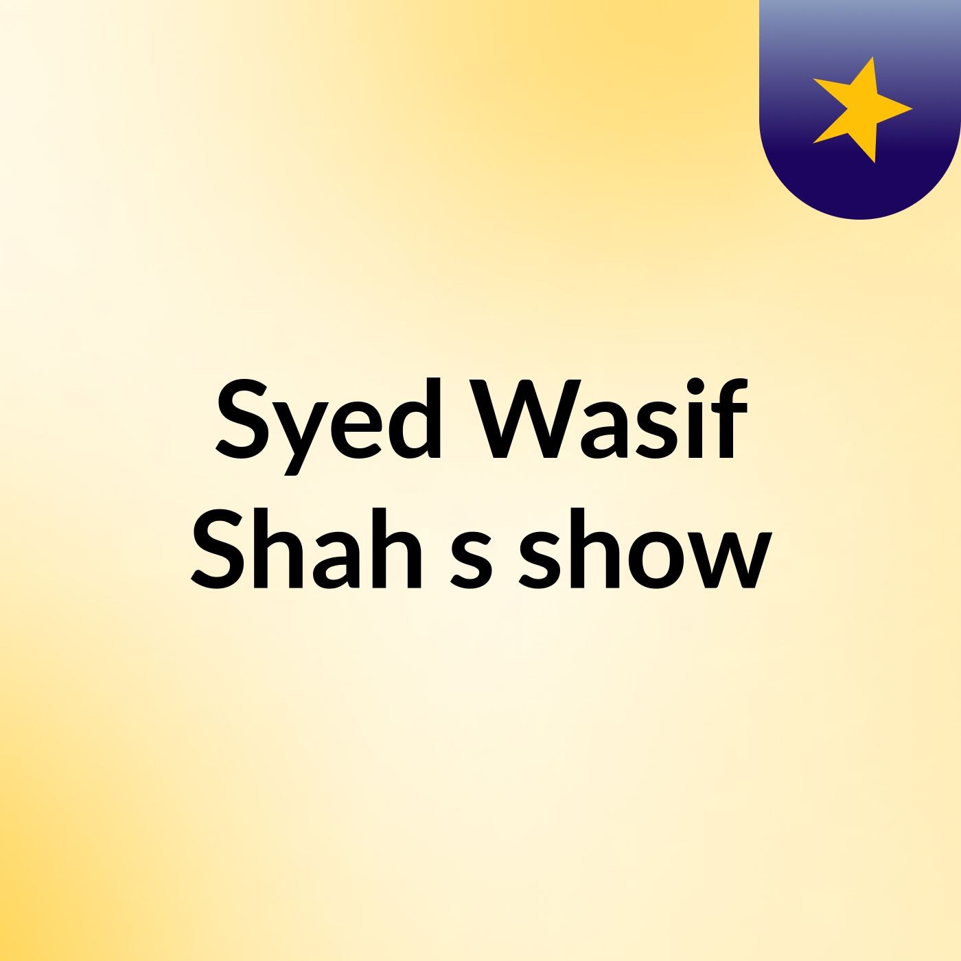 Syed Wasif Shah's show