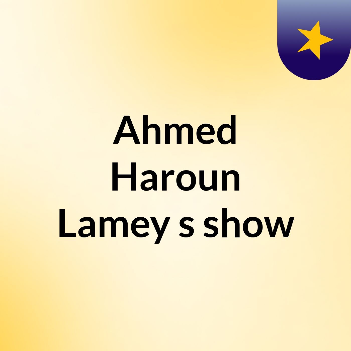 Ahmed Haroun Lamey's show
