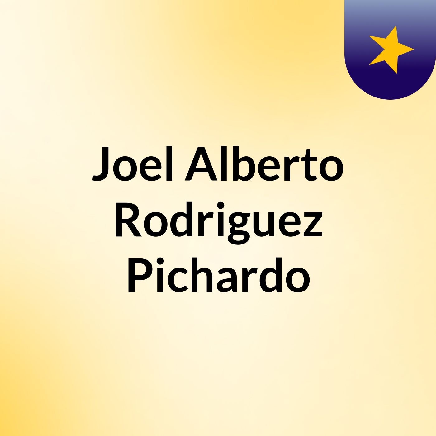 Joel Alberto Rodriguez Pichardo
