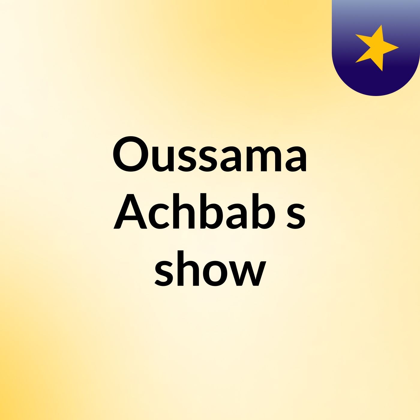 Oussama Achbab's show