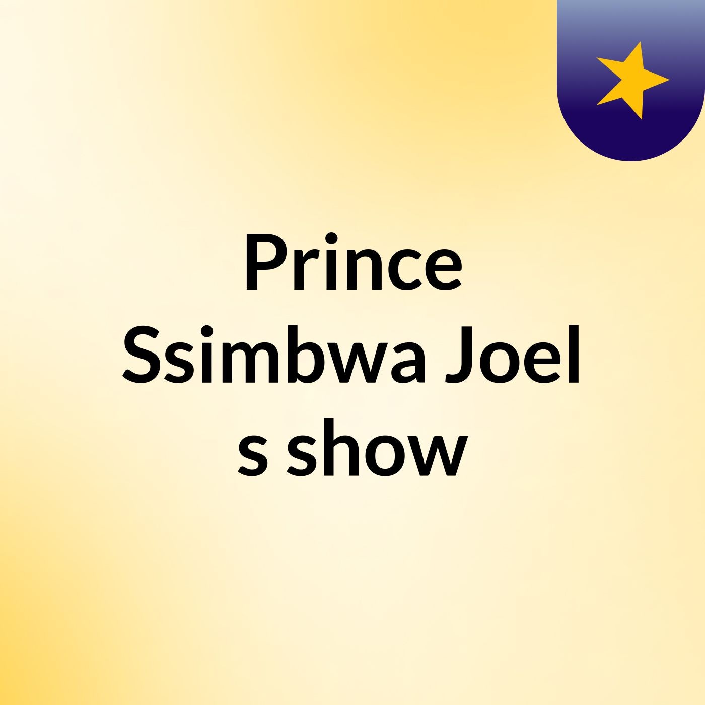 Prince Ssimbwa Joel's show