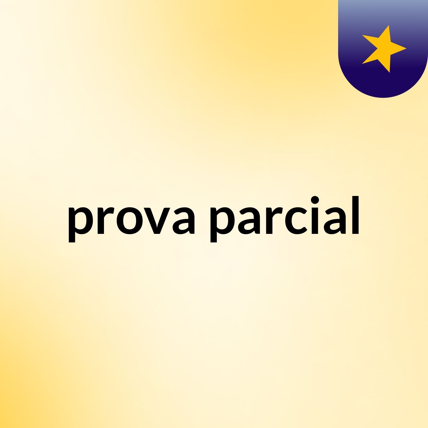 prova parcial