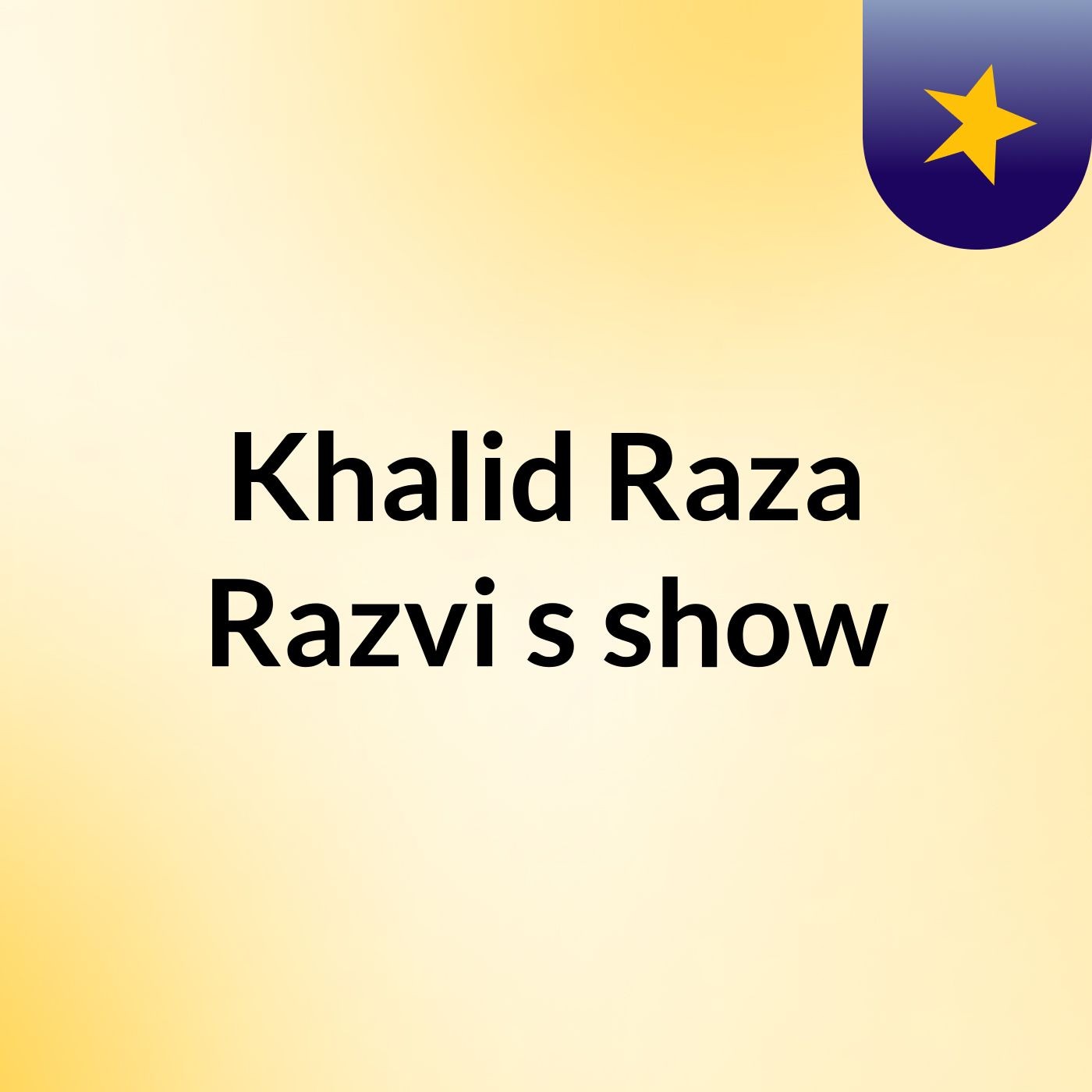 Khalid Raza Razvi's show