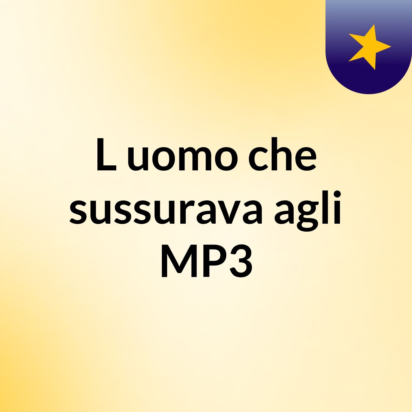 L'uomo che sussurava agli MP3