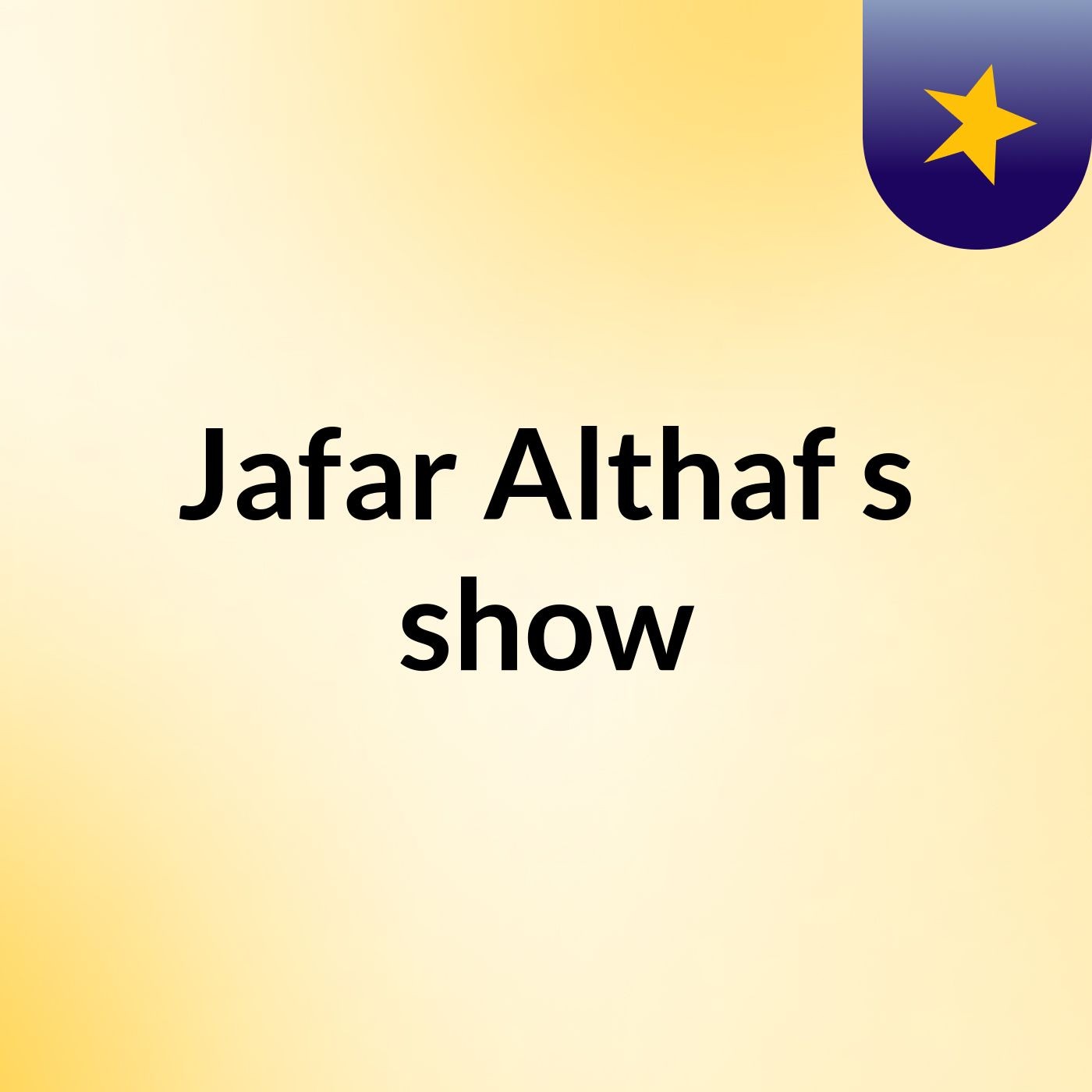 Jafar Althaf's show
