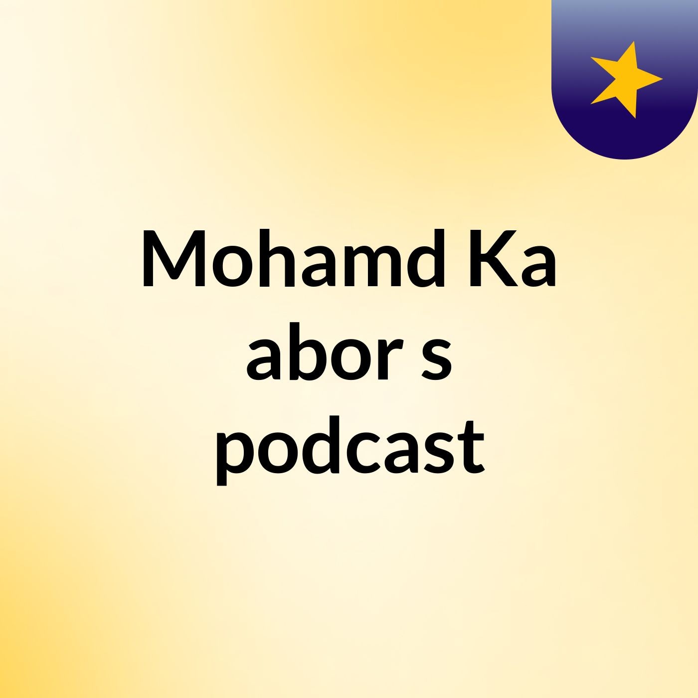 Mohamd Ka'abor's podcast
