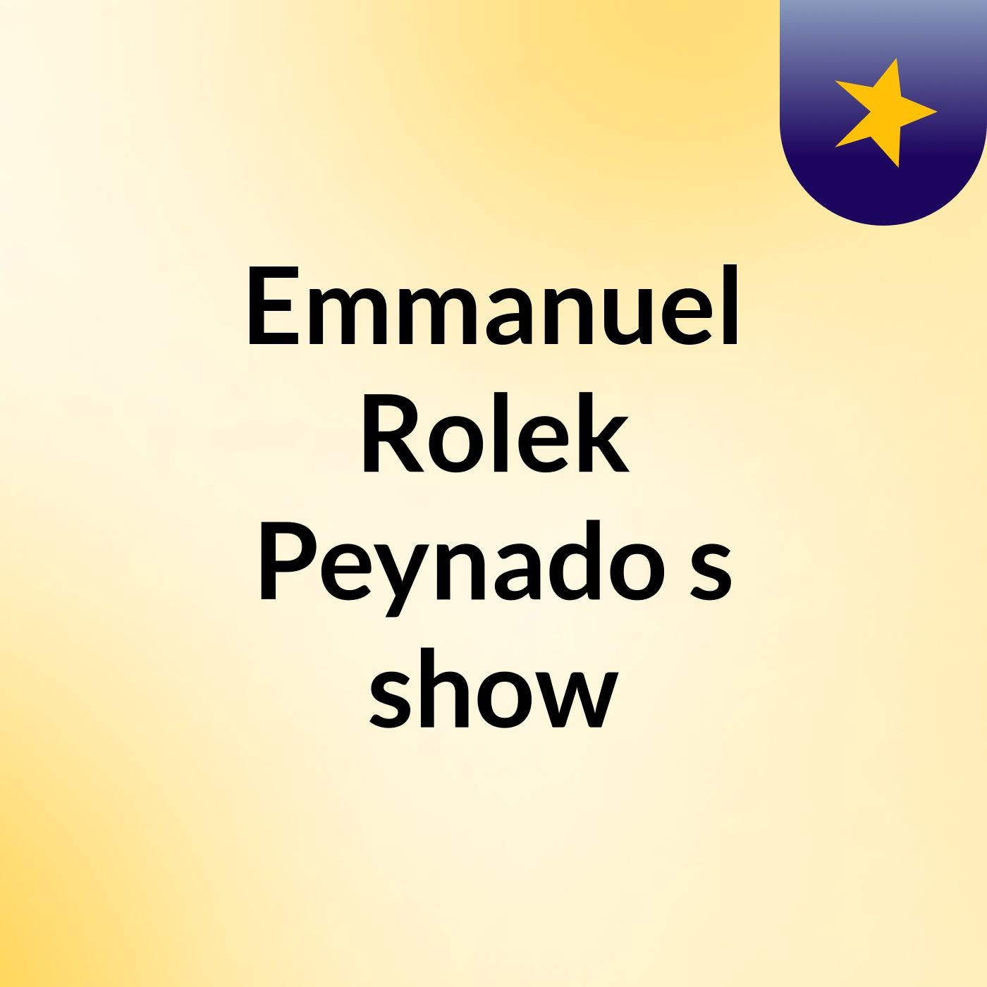 Emmanuel Rolek Peynado\'s show