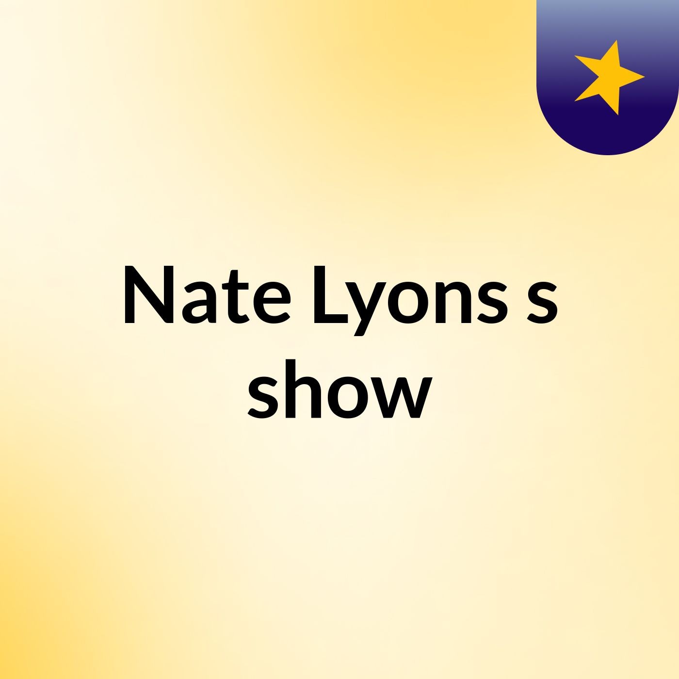 Nate Lyons's show