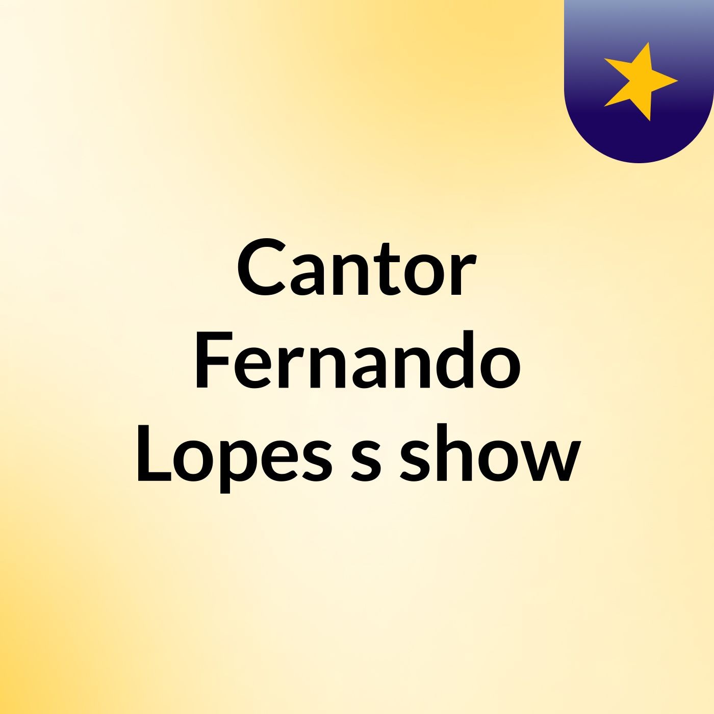 Não Pare De Orar- Cantor Fernando Lopes's show