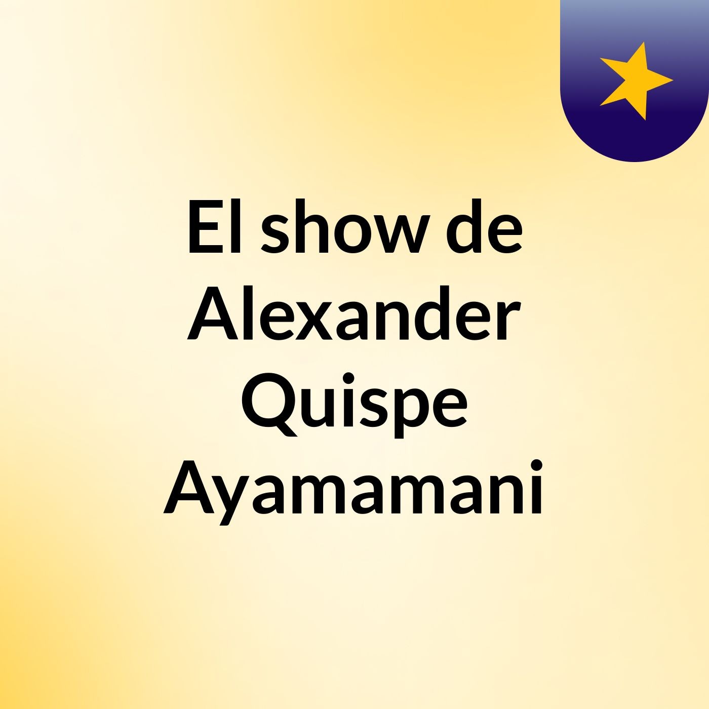 El show de Alexander Quispe Ayamamani