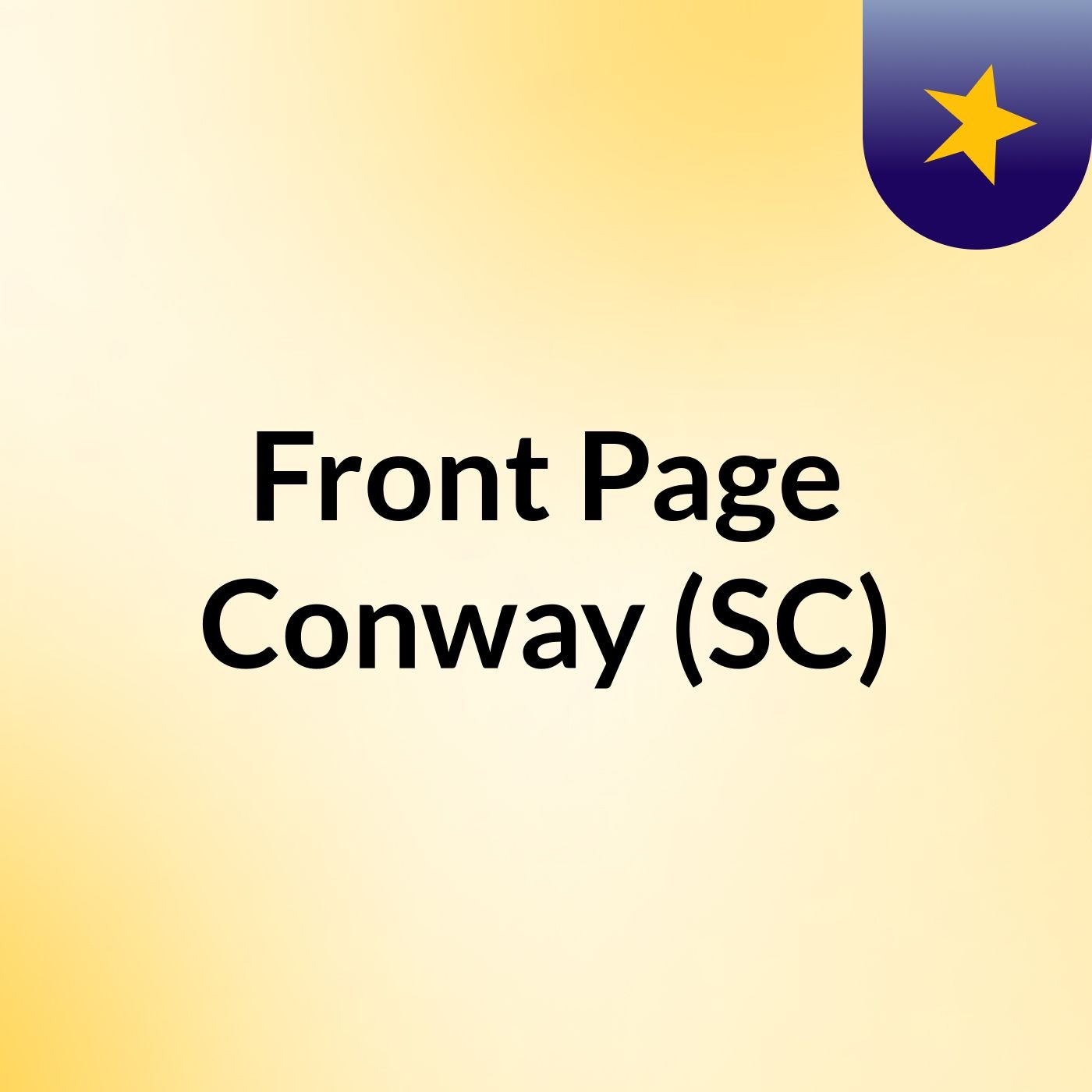 Front Page Conway (SC) Front Page Conway (SC)