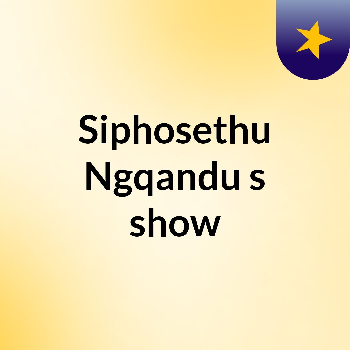 Siphosethu Ngqandu's show